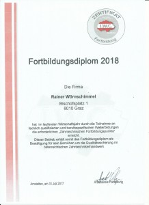 Fortbildungsdiplom 2018